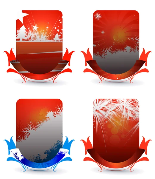 クリスマスのカラフルなデザイン — ストックベクタ