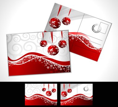 Beautiful vector illustration of chritsmas and new year of 2011 clipart