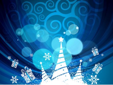 Beautiful vector illustration of chritsmas and new year of 2011 clipart