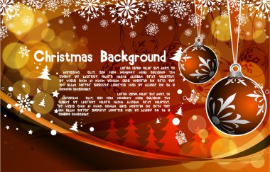 Beautiful vector illustration of chritsmas and new year of 2011 clipart