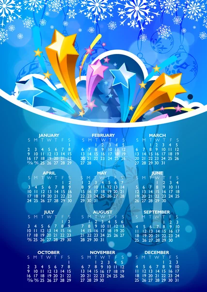 Új év 2011 színes design absztrakt. Vektoros illusztráció — Stock Vector
