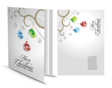 Christmas greeting card clipart