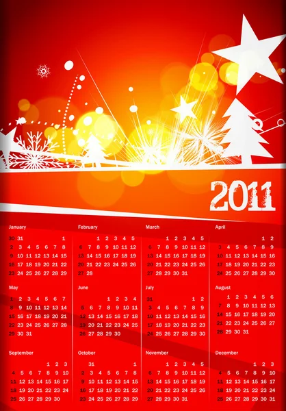 2011 kalendern — Stock vektor
