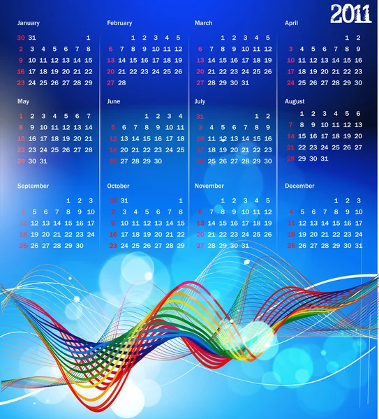 stock vector 2011 calendar