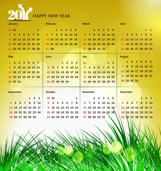 2011 calendar — Stock Vector