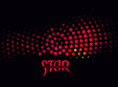 Abstract star background clipart