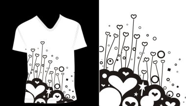 T-shirt design clipart