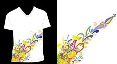 T-shirt design clipart