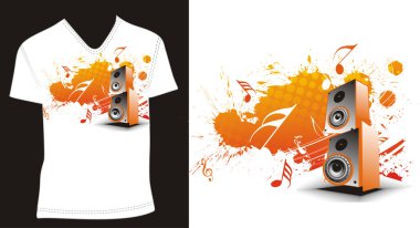 T-shirt design clipart