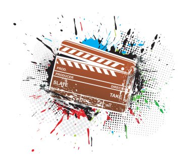 Clapper board clipart