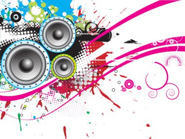 Music theme clipart