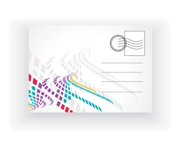Carte poștală goală — Vector de stoc