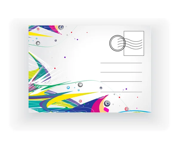 Cartão postal vazio — Vetor de Stock