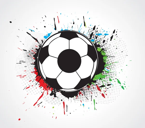 Абстрактный гранж-футбол — стоковый вектор