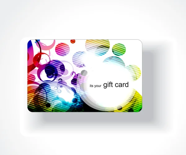 Gift card design Stock Vector