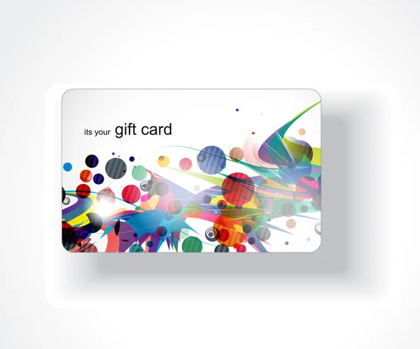 Gift card design Stock Illustration