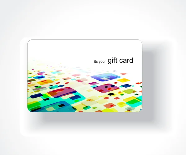 Gift card design — Stock Vector