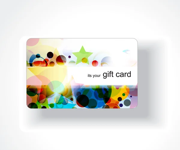 Diseño de tarjeta de regalo — Vector de stock