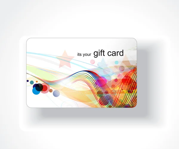 Gift card design Royalty Free Stock Illustrations