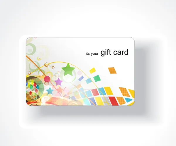 Gift card design Royalty Free Stock Illustrations