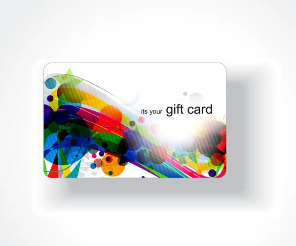 Gift card design Royalty Free Stock Vectors