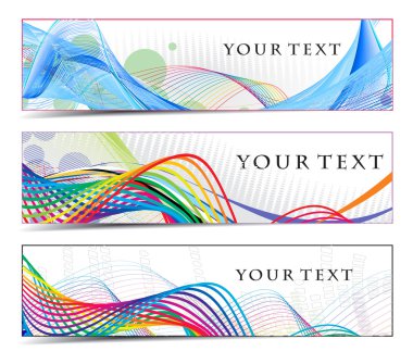 Abstract banners clipart