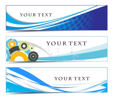 Abstract discount banners clipart