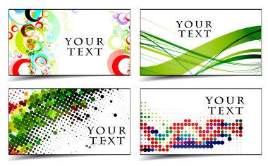 Abstract discount banners clipart