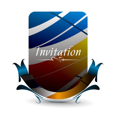 Invitation card clipart