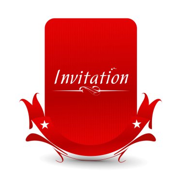 Invitation card clipart