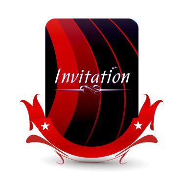 Invitation card clipart