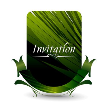 Invitation card clipart