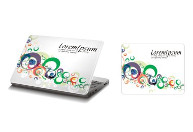 Laptop sticker skins clipart