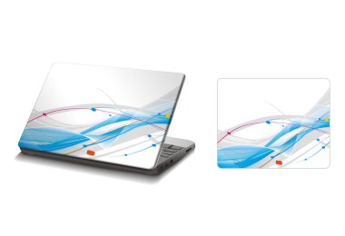 Laptop sticker skins clipart