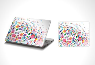 Laptop sticker skins clipart