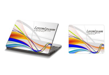 Laptop sticker skins clipart