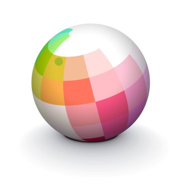 3D sphere clipart