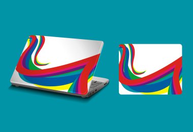 Laptop sticker skins clipart