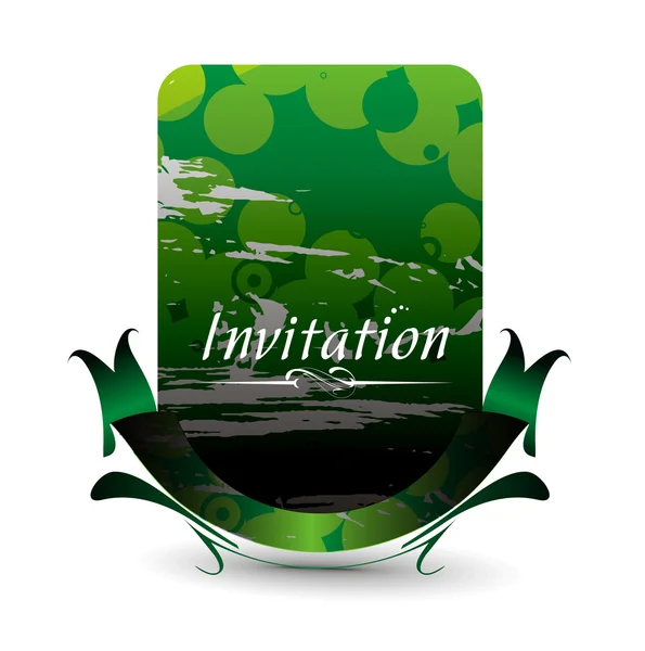 Carte d'invitation — Image vectorielle