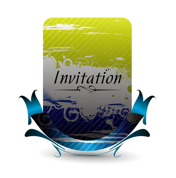 Einladungskarte — Stockvektor