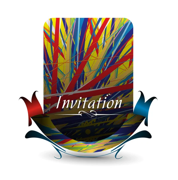 Tarjeta de invitación — Vector de stock