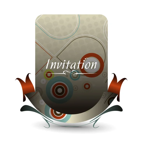 Inbjudningskort — Stock vektor