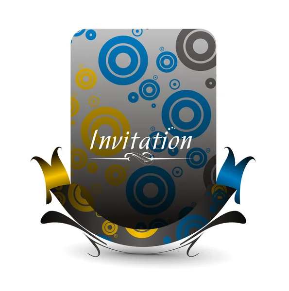 Κάρτα πρόσκλησης — Διανυσματικό Αρχείο