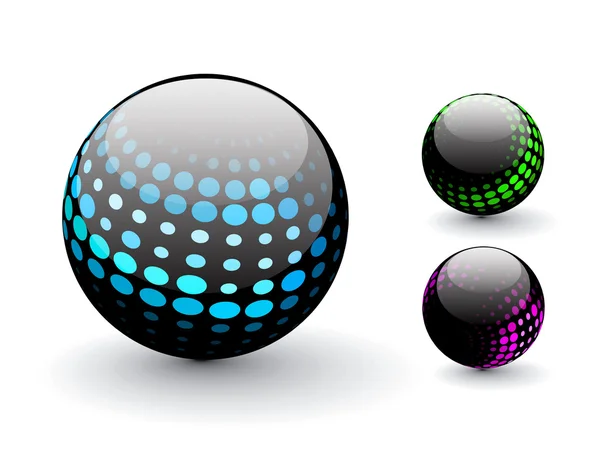 3D sphere — Stock Vector