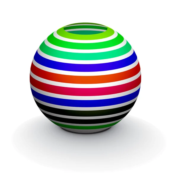Esfera 3D — Vetor de Stock