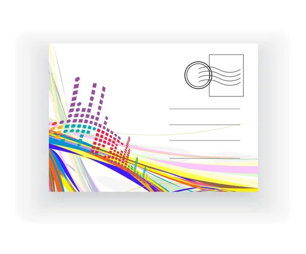 Carte postale vide — Image vectorielle