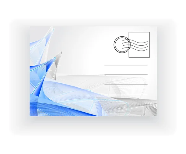Carte postale vide — Image vectorielle