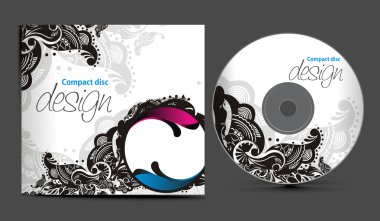 Cd cover design clipart