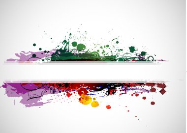 Abstract colorful banner background clipart