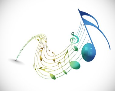 Music notes clipart